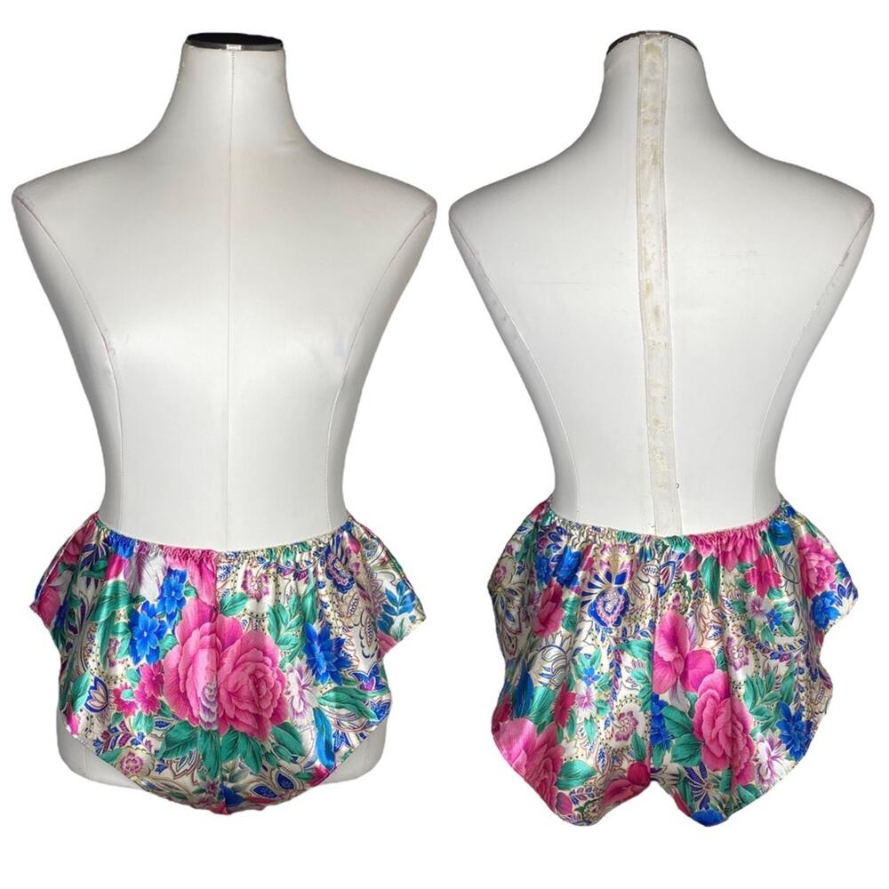 Vintage Victoria’s Secret Floral High Cut Panties size Small